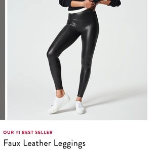 Spanx Faux Leather Leggings Size S